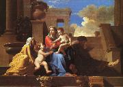 Nicolas Poussin Holy Family on the Steps Norge oil painting reproduction